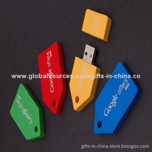 PVC USB Flash Disks, Complies with USB1.1 and 2.0 Interface, OEM/ODM Orders Welcomed